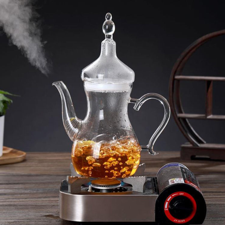 Agadir glass teapot for stovetop