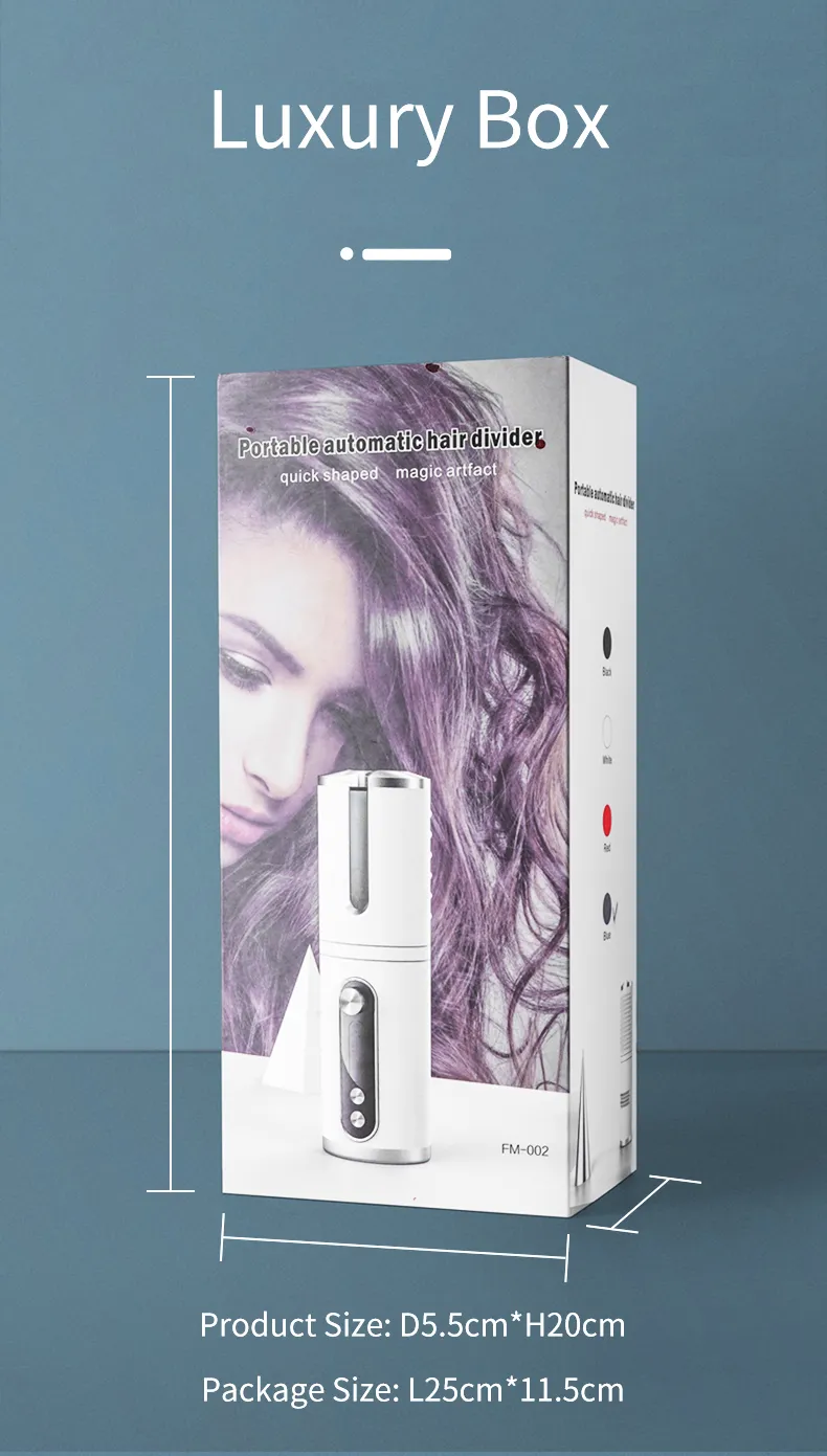 Professionnel Automatique Électronique USB Recharge Cheveux Bigoudi En Céramique Sans Fil Cheveux Bigoudi