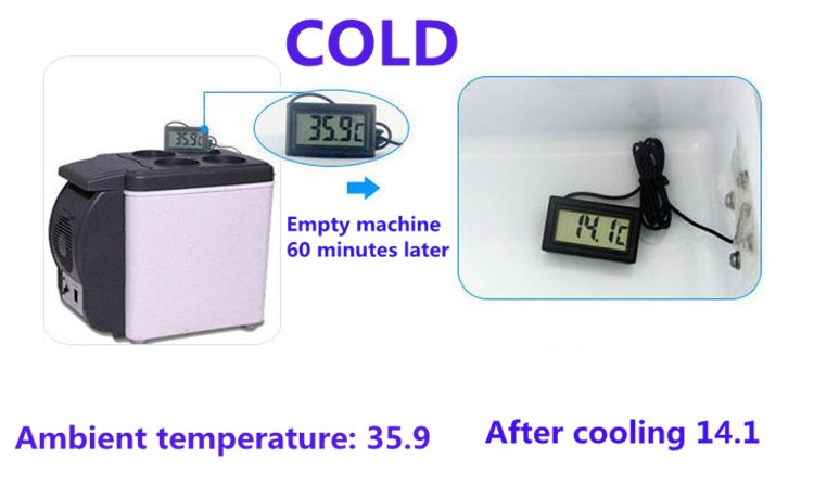 6L Mini Car Fridge Cooler Warmer 2 in 1 Multi-function 12V Travel Refrigerator Portable Electric Icebox Cooler Box Freezer (6)