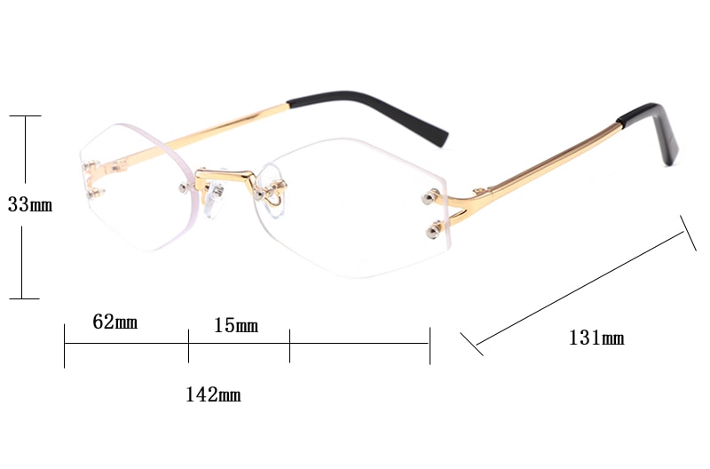 Randlose Brille 0477 Details (1)