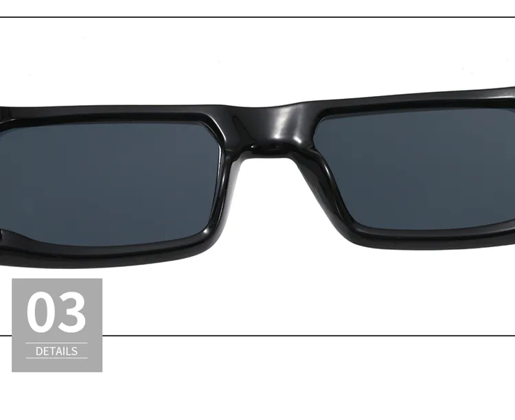 Superhot Eyewear 14745 Futuristic Rectangle Silver Mirrored Sunglasses