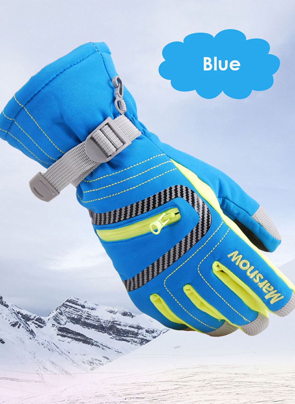 Thick Ski Gloves for Winter Adventures