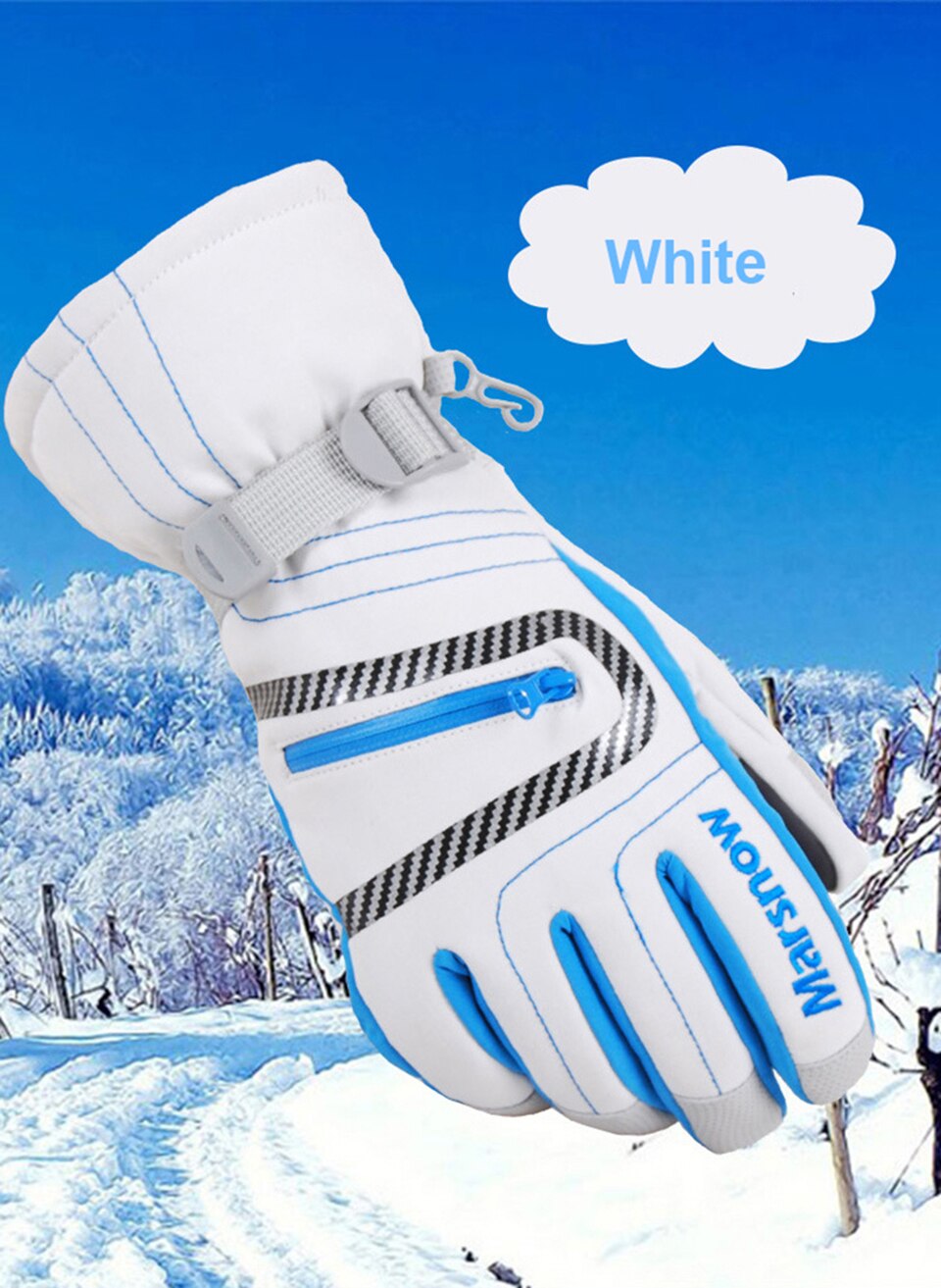 Thick Ski Gloves for Winter Adventures