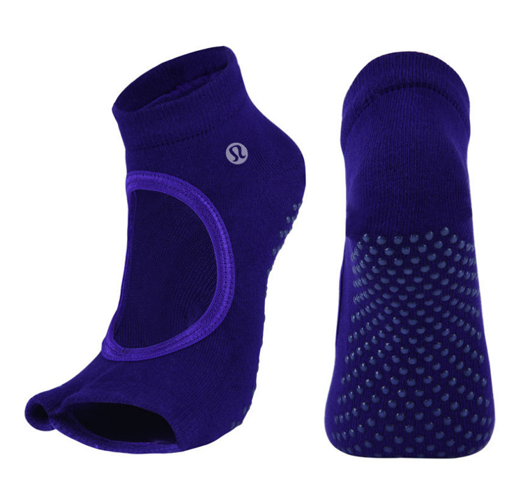 Yoga-Socks分趾瑜伽袜精梳棉防滑露背露指舞蹈袜子半趾