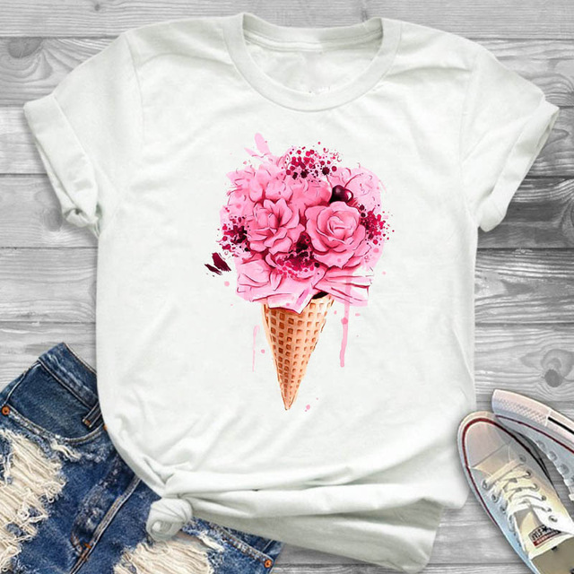 Camiseta-creativa-de-helado-de