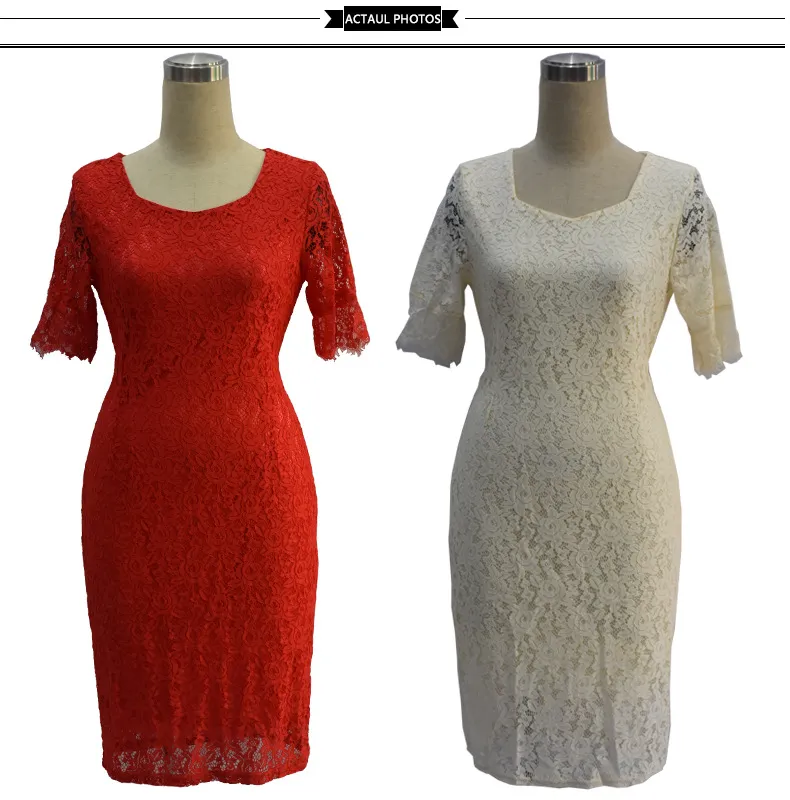 Fat Women Bodycon Dress Plus Size 10XL Fat Women Party Dress Lady Lace Office Dresses