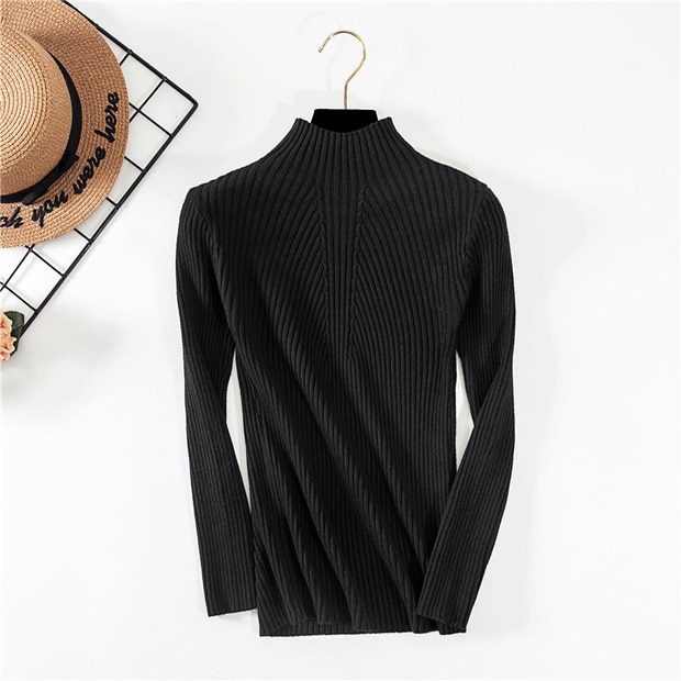 1631641366821998592 Threaded half-neck sweater sweater women