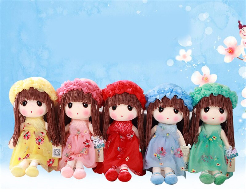 35cm Plush Toy Cute Girl Rag Doll Variety Of optional Birthday Gift Tanabata Creative Gift17