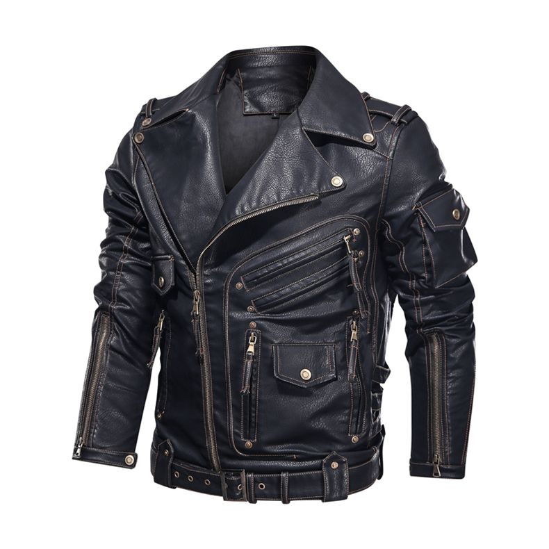 mens pu leather jacket01