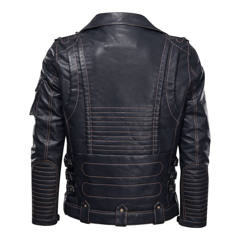 mens pu leather jacket02