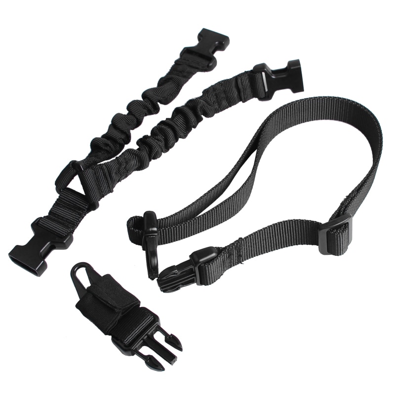 1000D-Heavy-Duty-Tactical-One-1-Single-Point-Sling-Adjustable-Bungee-Rifle-Gun-Sling-Strap-for-Airsoft-Hunting-Military RL30-1  (14)