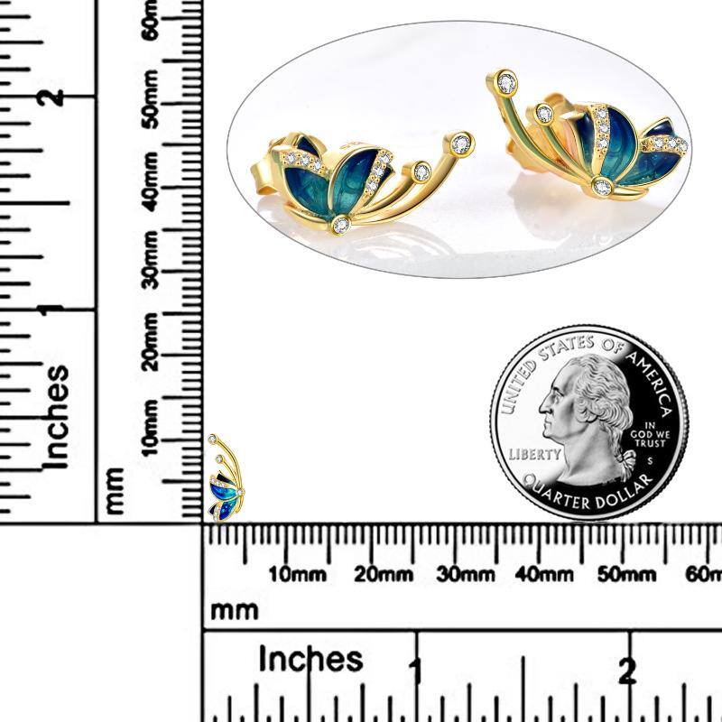 Sterling Silver Butterfly Earrings for Women