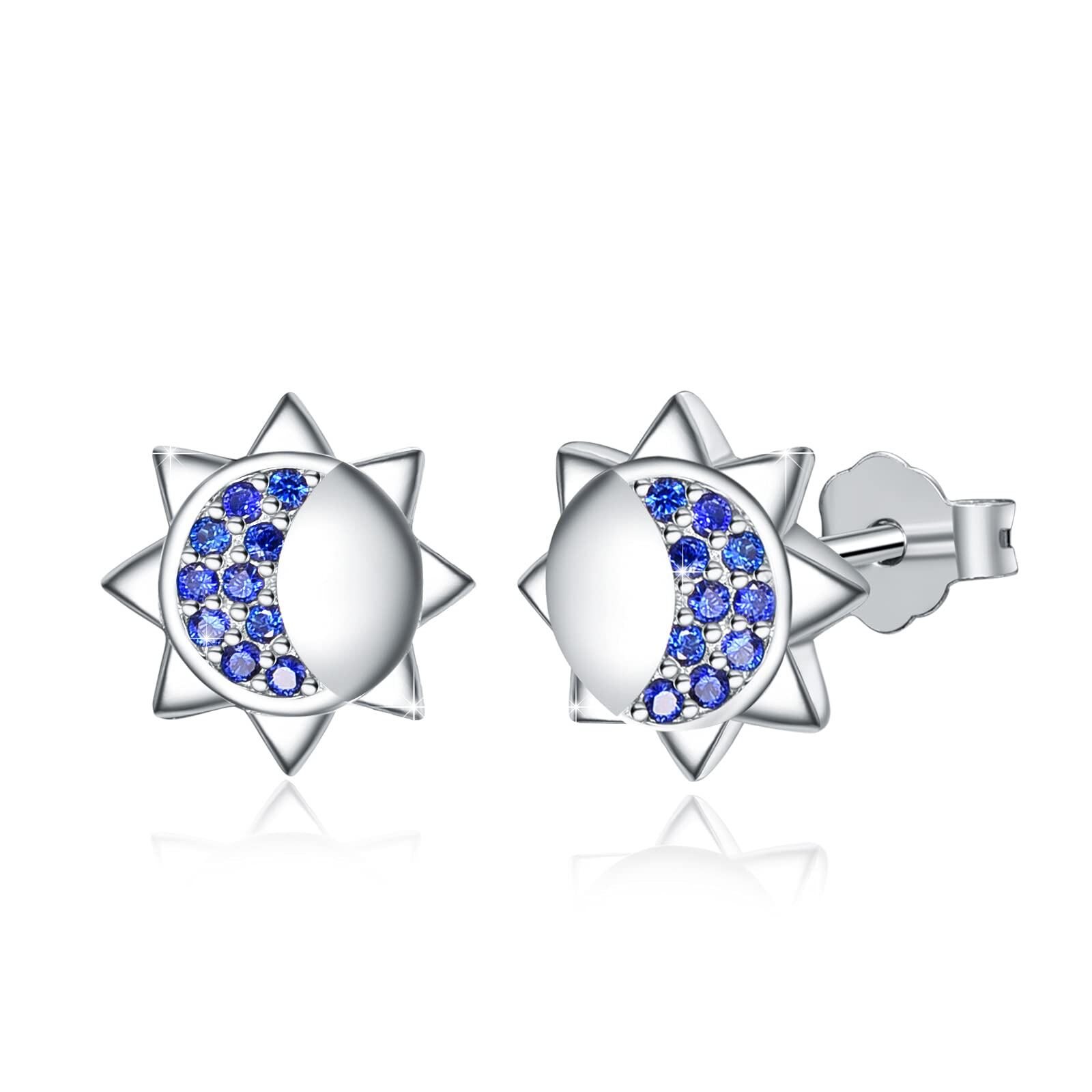 925 Sterling Silver Earrings Sun Earrings Jewelry Birthday Gifts