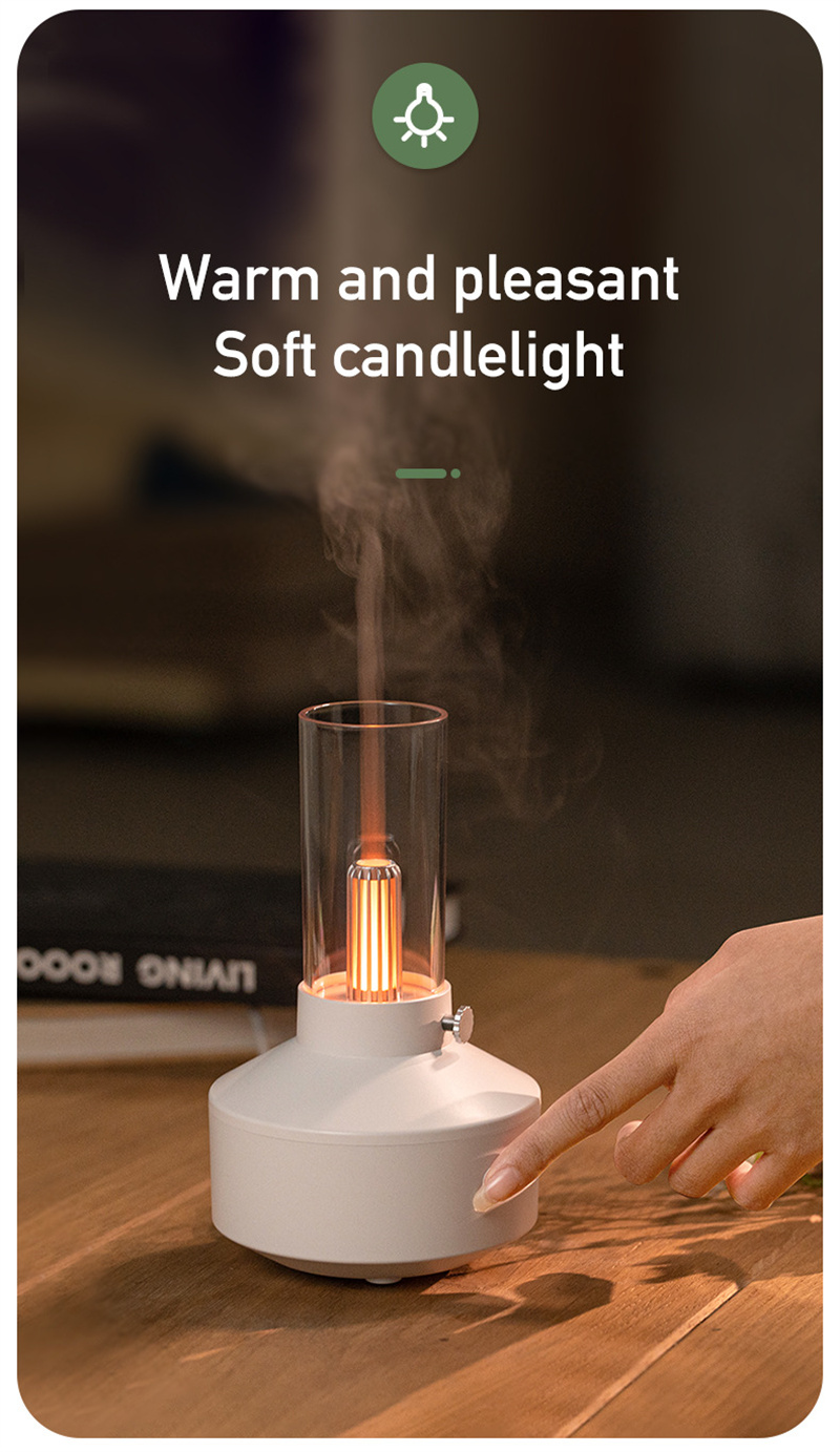 Retro Light Aroma Diffuser Essential Oil LED Light Filament Night Light Air Humidifier For Home