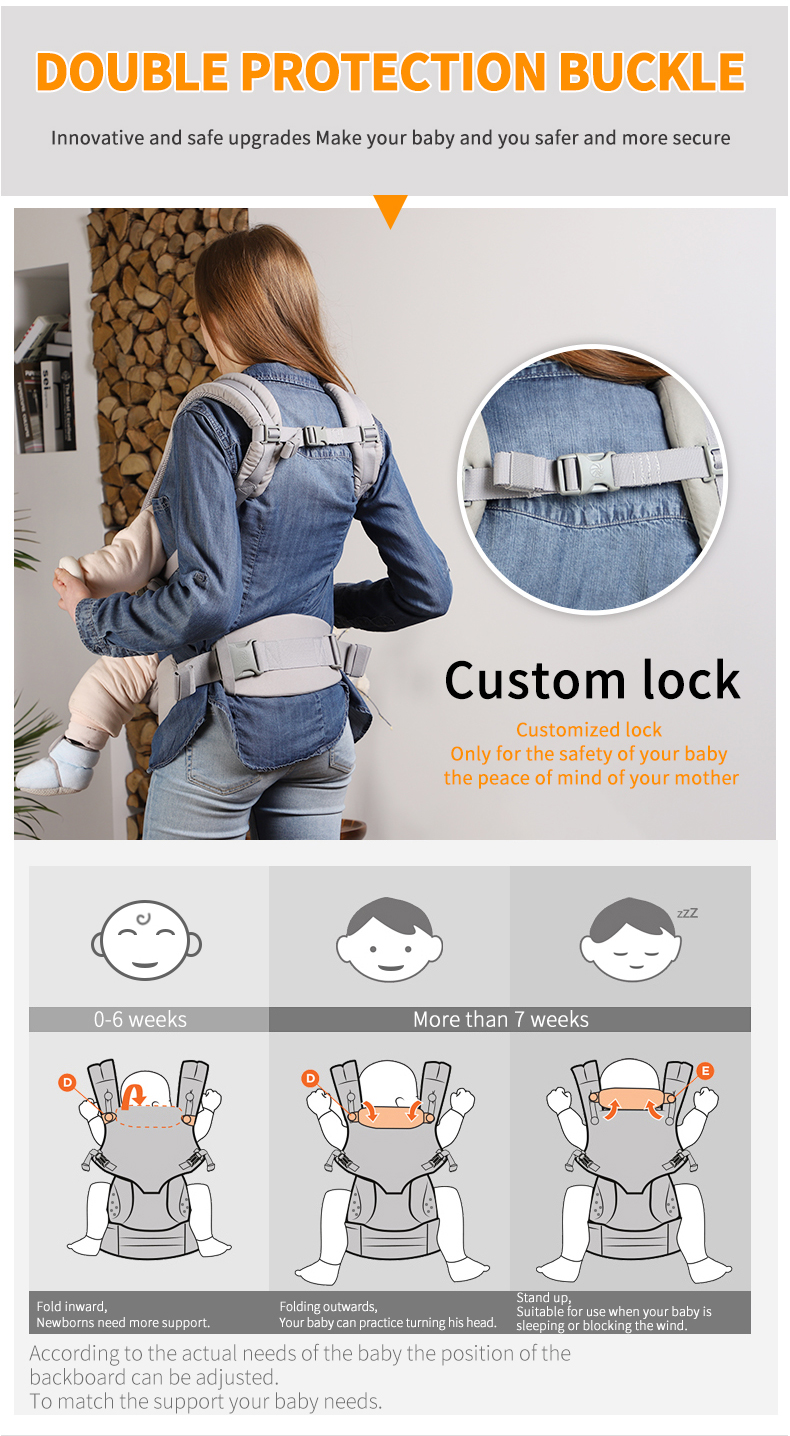 How to Use Double Protection Buckle in Omani Baby Carrier
