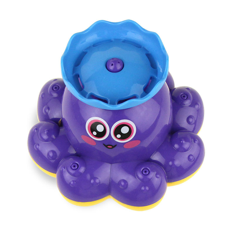 Octopus Bath Toy in Child's Hand