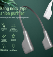 2021 New Design Rechargeable Negative Ion Wearable Personal Necklace Air Purifier Neck Car Desktop Mini Air Purifier