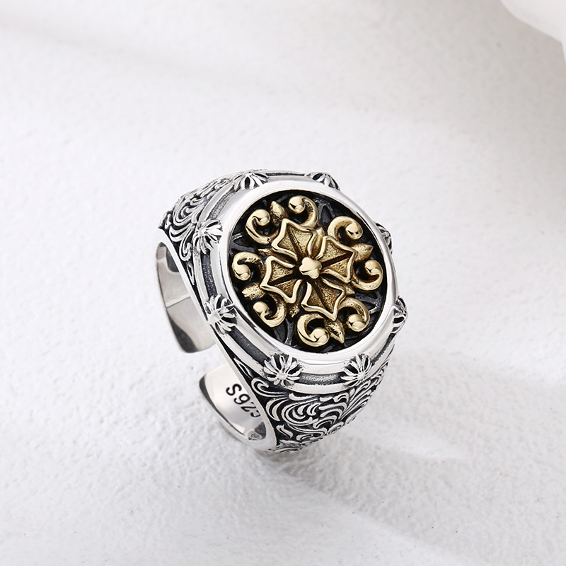 Side View of Ring with Intricate Design
