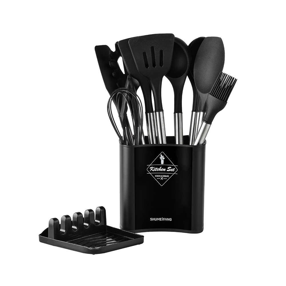 Heat Resistant Non-stick Pot Spoon Spatula Cooking Kitchen Tool Set