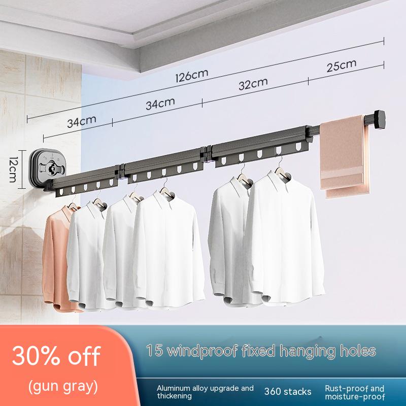 Extendable discount drying rack