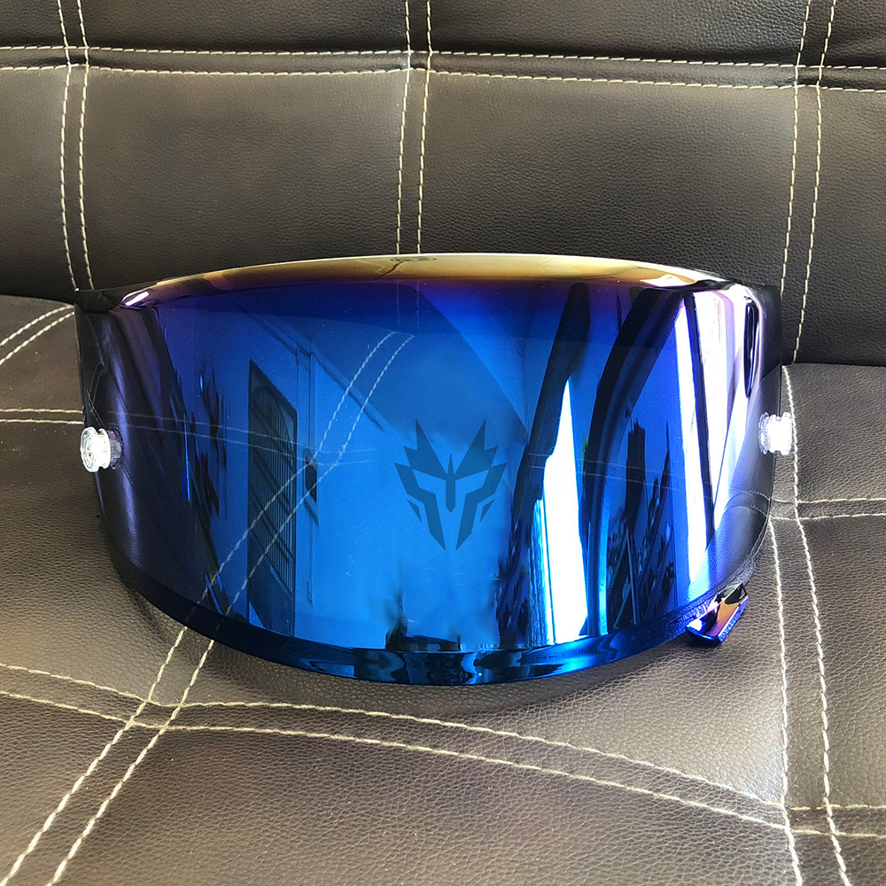 Color: Electroplating blue - Motorcycle Helmet Lens