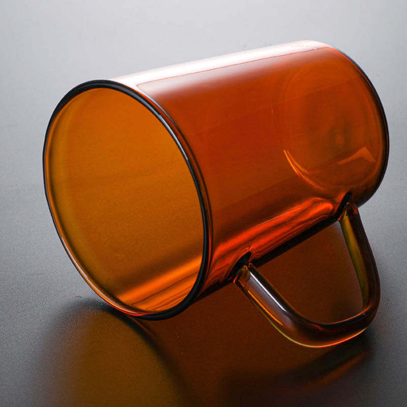 Rimini amber glass tea or coffee mug