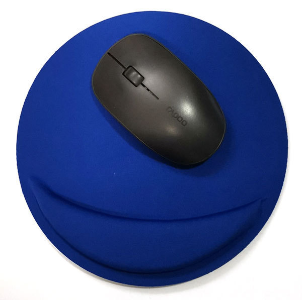 Tapis de souris ergonomique rond avec repose-poignet - Différents coloris