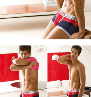The cross-border supply of high quality men's underwear wholesale silk breathable mesh cloth Sport Men's Boxer Shorts 1270