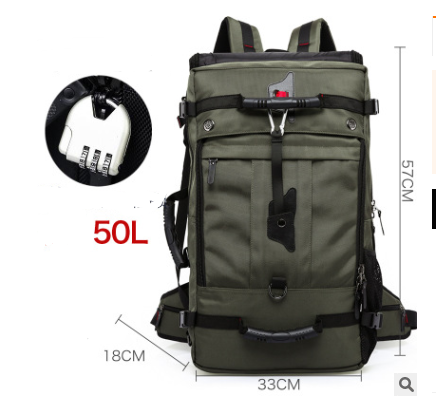Large Capacity 50L Hiking Camping Bag, Double Strap
