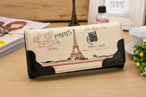 New women's wallet color printing fashion wallet card wallet—1