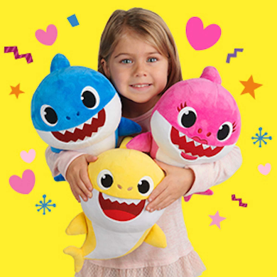 Pinkfong Baby Shark - Mommy Shark - Daddy Shark - Official Song Doll Plush