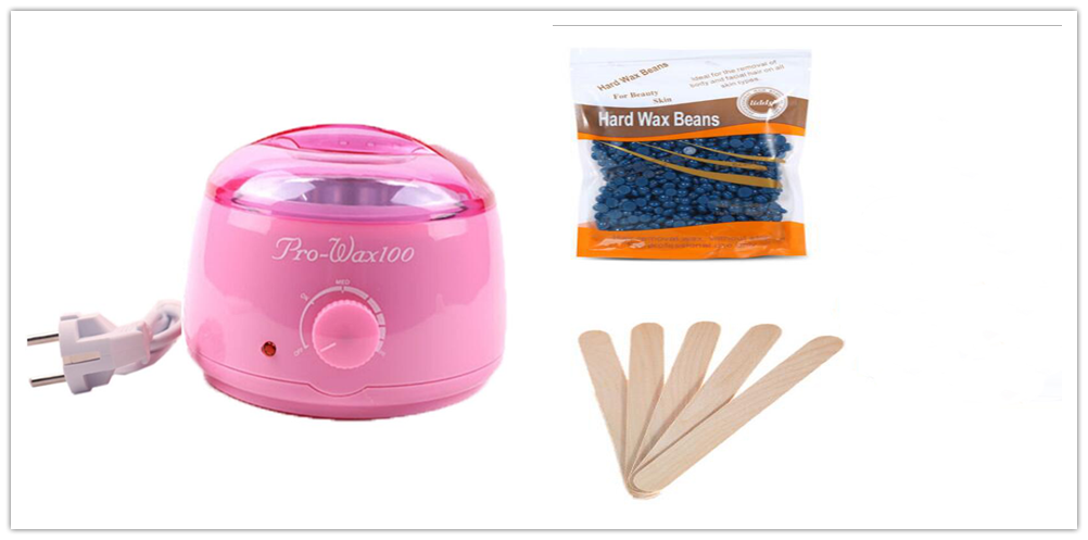 Quantity: Pink set, Model: US - Hair Removal Electric Wax Warmer Machine