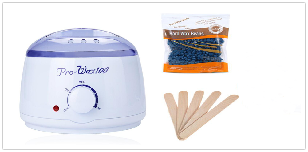 Quantity: White set, Model: US - Hair Removal Electric Wax Warmer Machine