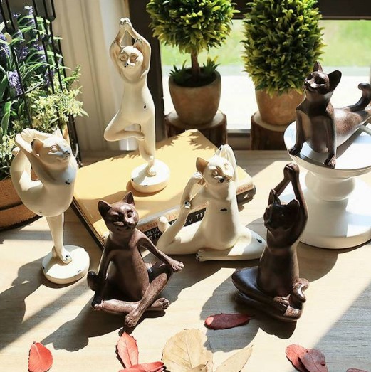 Cat Yoga Statues CJdropshipping