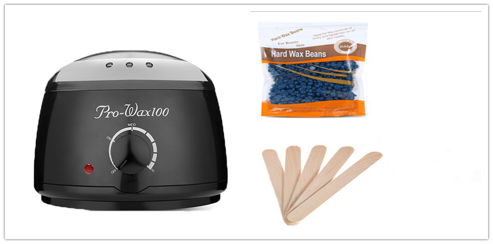 Quantity: Black set, Model: US - Hair Removal Electric Wax Warmer Machine