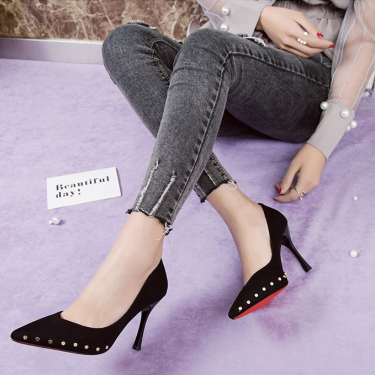 Studded high heels—11