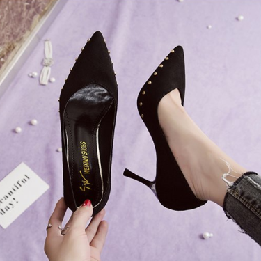 Studded high heels—10