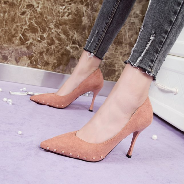 Studded high heels—8