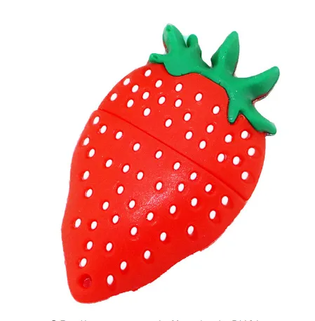 capacity: 128GBStrawberry Strawberry - Wholesale Simulation Fruit And Vegetable Eggplant U Disk Creative Custom 8g Vegetable Gift U Disk Featured Food U Disk