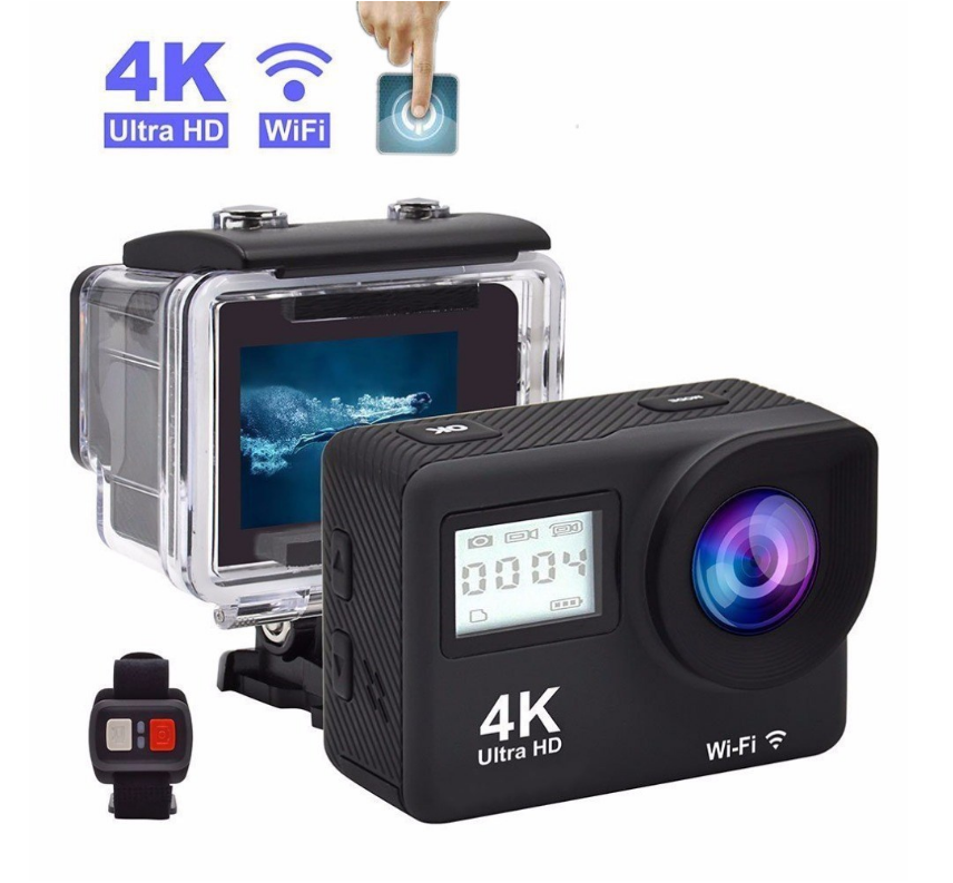 4K HD dual screen with WIFI motion camera - CJdropshipping