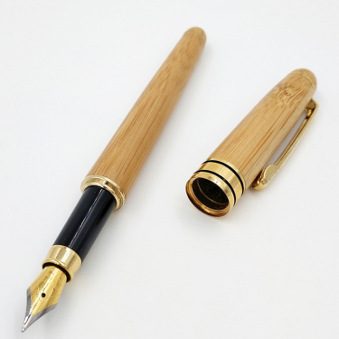 Bamboo pen bamboo pen pen ball pen lettering LOGO customer gift hard pen neutral bamboo pen—11