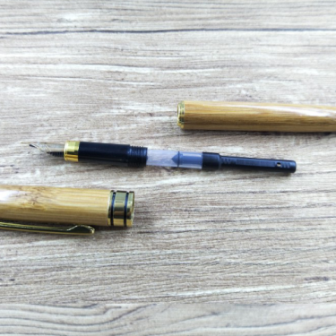 Bamboo pen bamboo pen pen ball pen lettering LOGO customer gift hard pen neutral bamboo pen—5