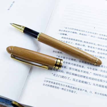 Bamboo pen bamboo pen pen ball pen lettering LOGO customer gift hard pen neutral bamboo pen—16