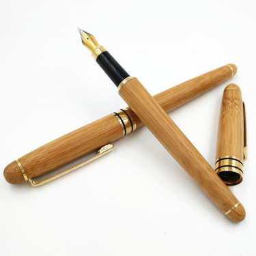 Bamboo pen bamboo pen pen ball pen lettering LOGO customer gift hard pen neutral bamboo pen—12