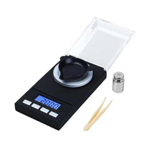 Maximum weighing: 20g, Color: Black - Mini weighing electronic balance scale 0.001g high precision micro electronic scale home precision weighing