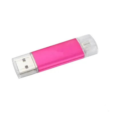 Color: Pink, style: Triple-64GB, Capacity:  - Multi-function U disk mobile phone three-in-one U disk