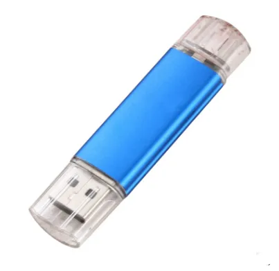 Color: Blue, style: Triple-64GB, Capacity:  - Multi-function U disk mobile phone three-in-one U disk