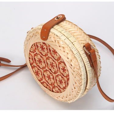 Vietnamese hand-woven bamboo braided bag—3