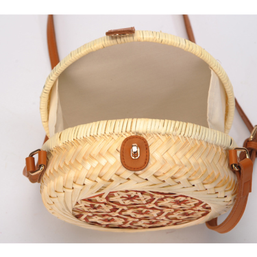 Vietnamese hand-woven bamboo braided bag—4