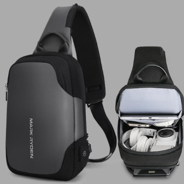 Men's bag shoulder bag casual small backpack—1